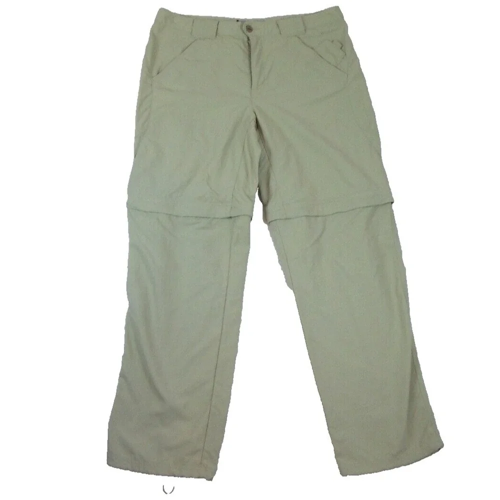 Columbia‎ Titanium Convertible Hiking Pants Womens 10 Regular Khaki Tan Zip Off
